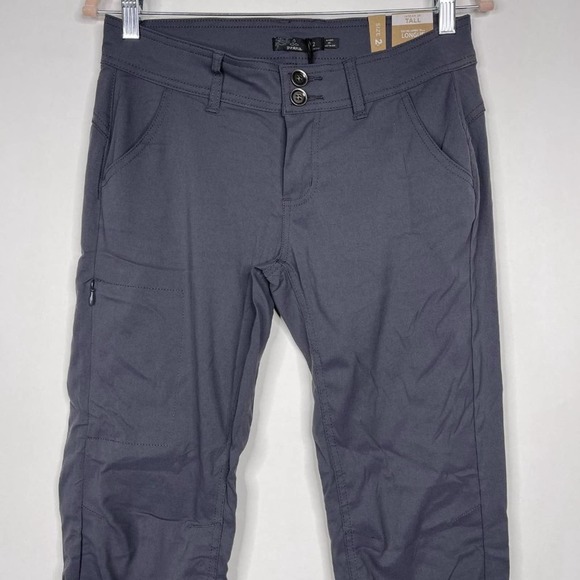 NWT prAna Halle Pant Tall Inseam Coal UPF 50+ Quick-dry 4 - Picture 4 of 16